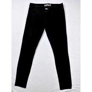 PAIGE Jeans sz 28x28 Peg‎ Super Skinny Womens Legging Black Soft Stretchy PSS-06